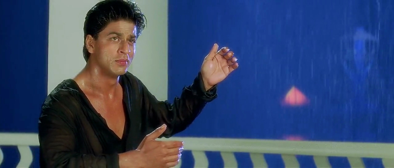 Shahrukh in Rain