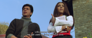 SRK and Amrita Rao in Main Hoon Na Scene