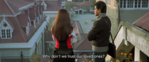 SRK and Amrita Rao in Main Hoon Na Scene